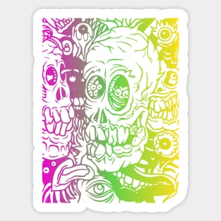 Party Skulls Sticker